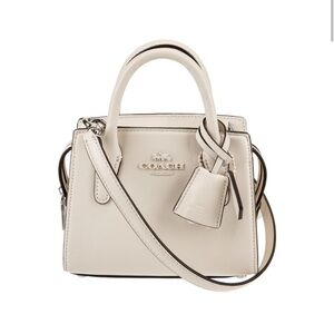 Coach Cream Mini Bag . Andrea Carryall Bag